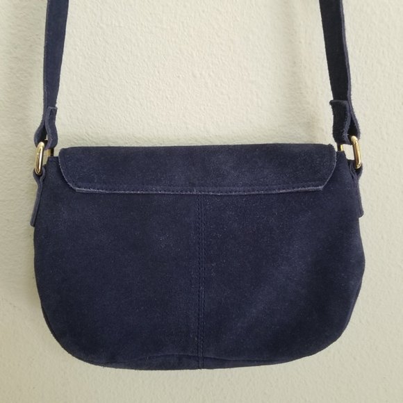 NorthStyle Bags Northstyle Navy Blue Crossbody Bag Suede Poshmark